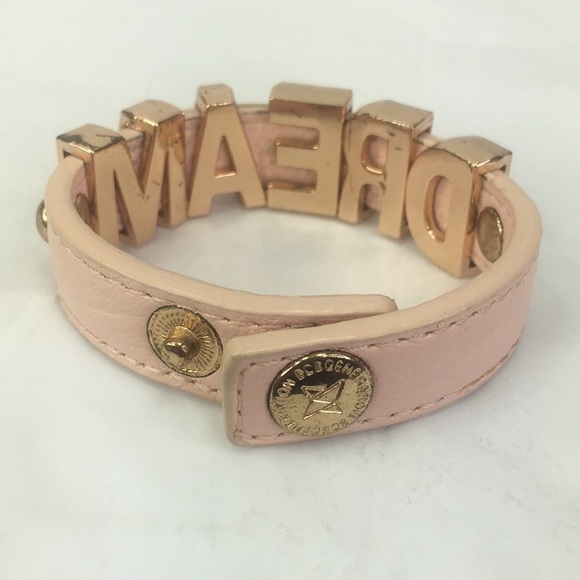 BCBG Generation rose gold DREAM pink leather bracelet - Picture 4 of 5